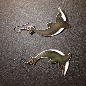 Vintage Dolphin Earrings
